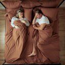 Queen Sunset Clay Splitz® CoolTouch 2000TC Sheet Set for Couples, Pet Owners & Co-sleeping Families