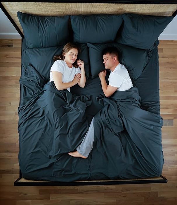 Splitz® CoolTouch 2000TC Sheet Set for Couples, Pet Owners & Co-sleeping Families