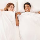 Queen Prominence White Splitz® CoolTouch 2000TC Sheet Set for Couples, Pet Owners & Co-sleeping Families