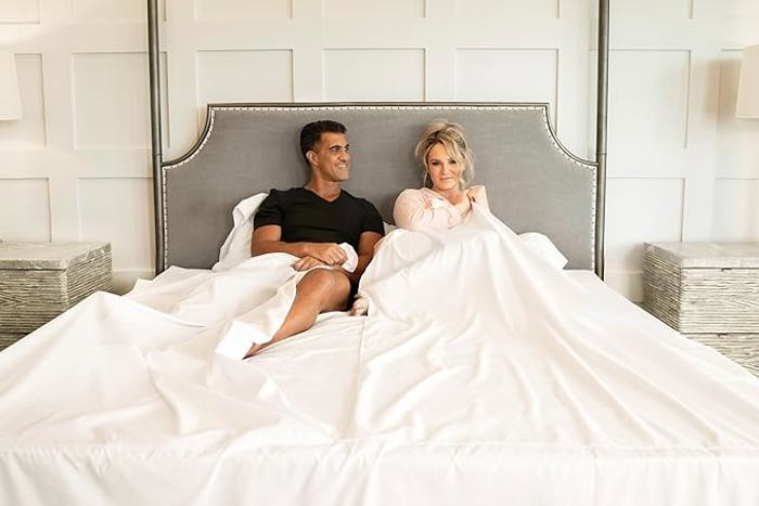 Splitz® CoolTouch 2000TC Sheet Set for Couples, Pet Owners & Co-sleeping Families