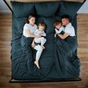 King Watercolor Splitz® CoolTouch 2000TC Sheet Set for Couples, Pet Owners & Co-sleeping Families
