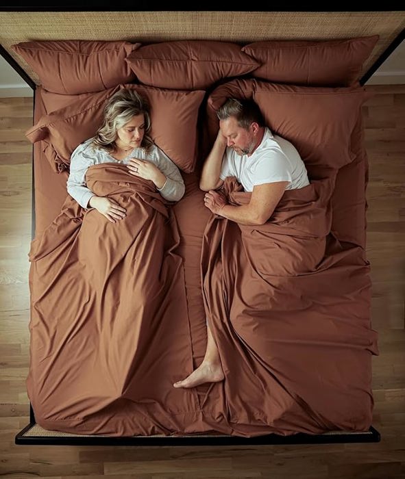 Splitz® CoolTouch 2000TC Sheet Set for Couples, Pet Owners & Co-sleeping Families