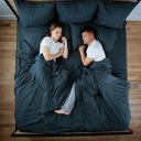 Split King Watercolor Splitz® CoolTouch 2000TC Sheet Set for Couples, Pet Owners & Co-sleeping Families