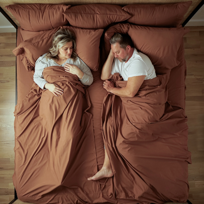 Splitz® CoolTouch 2000TC Sheet Set for Couples, Pet Owners & Co-sleeping Families