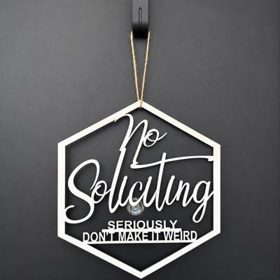 No Soliciting Sign. Front door sign. Entryway Sign. Funny door sign. 