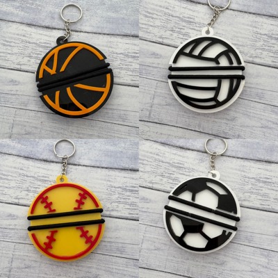 Hair Tie Key Chains. Bag Tags. Sports Bag Tag