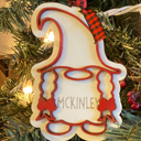 Red Gnome Ornament. Personalized Christmas Gift. Children's Ornament. Personalized Ornament
