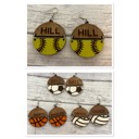  Sports Earrings. Personalized Earrings. Gift for her.