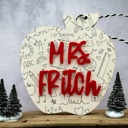 Personalized Teacher Ornament. Gift for teacher. Personalized Gift