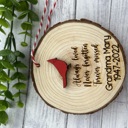  Personalized Cardinal Ornament. Memorial Ornament. Personalized Christmas Gift. 