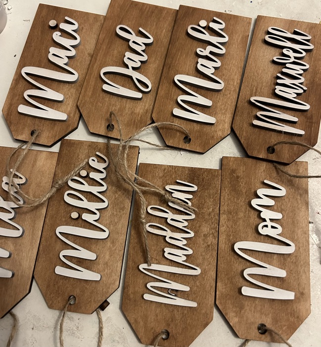 Stocking Tags to hang. Christmas Tags. Personalized Christmas Gift. Tags for stockings.