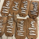  Stocking Tags to hang. Christmas Tags. Personalized Christmas Gift. Tags for stockings.