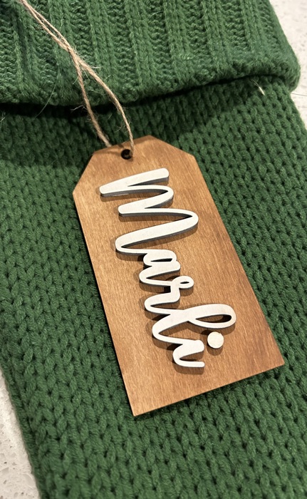 Stocking Tags to hang. Christmas Tags. Personalized Christmas Gift. Tags for stockings.