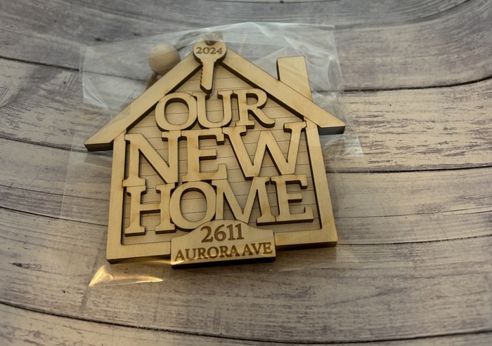 New Home Ornament. Personalized Home Ornament. Personalized Christmas Gift. Gift for new home owner
