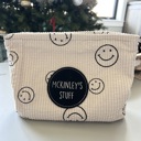  Personalized Zipper Tote. Personalized Christmas Gift.