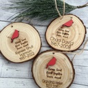  Personalized Cardinal Ornament. Memorial Ornament. Personalized Christmas Gift. 