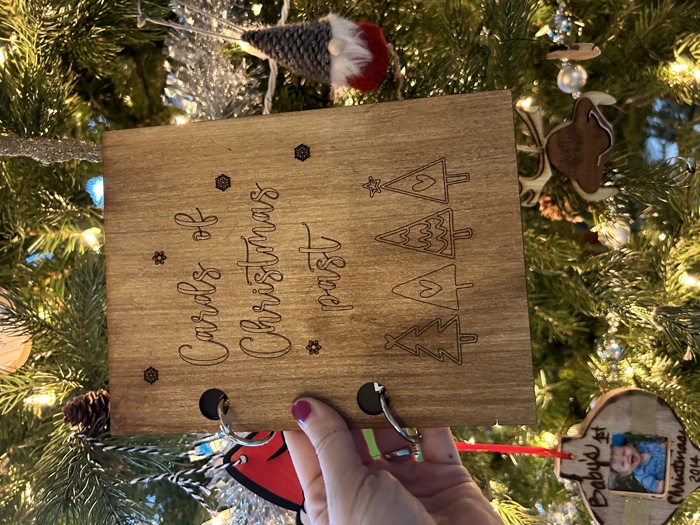 Christmas card holder. Card Keepsake. 