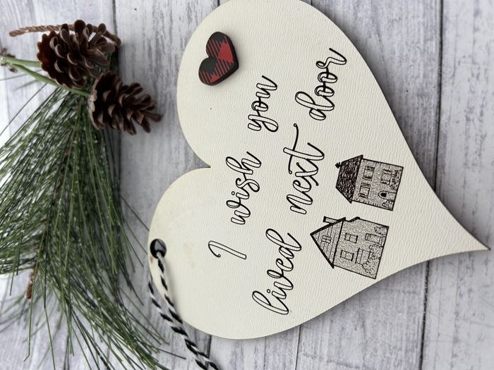Neighbor Ornament. Gift for her. Christmas Ornament.