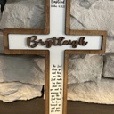 Baptism Cross. Baptism Gift. Personalized Cross. Bible Verse