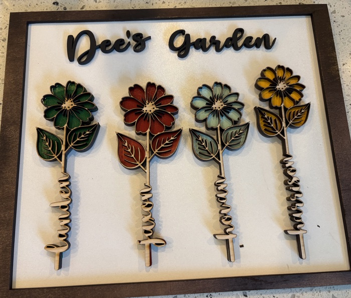 Mother's Gift. Flowers for mom. Grandma gift. Gift for her. Flower art. Mother's Day Gift. Personalized Christmas gift. 