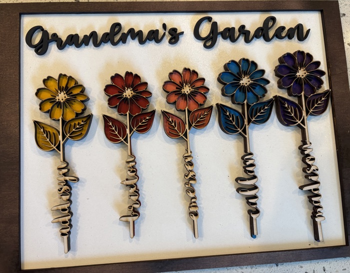 Mother's Gift. Flowers for mom. Grandma gift. Gift for her. Flower art. Mother's Day Gift. Personalized Christmas gift. 