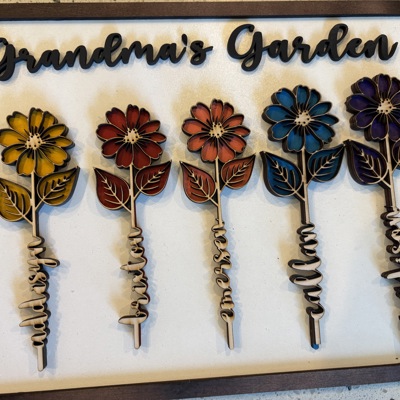 Mother's Gift. Flowers for mom. Grandma gift. Gift for her. Flower art. Mother's Day Gift. Personalized Christmas gift. 