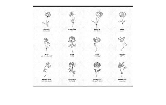 Birth flower Art. Framed Art. Mother's Day Gift. Personalized Mother's Gift.