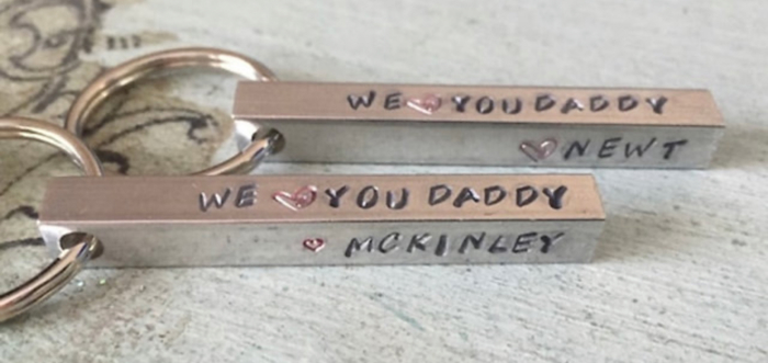 Personalized Key chain. Gift for dad. Custom gift. 
