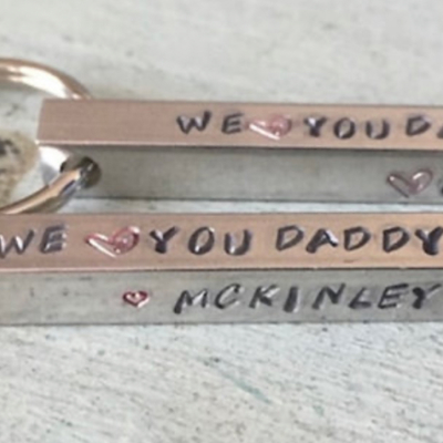 Personalized Key chain. Gift for dad. Custom gift. 