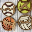  Sports Ornaments. Personalized Christmas Gift. Personalized Ornament. 