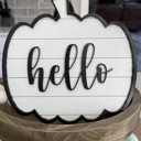 White Personalized Pumpkin. Fall Decor. Pumpkin Decor. Fall Pumpkin. Home Decor