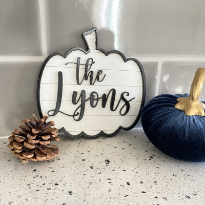 Personalized Pumpkin. Fall Decor. Pumpkin Decor. Fall Pumpkin. Home Decor
