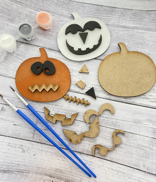 DIY mini pumpkins. Kid's Crafts. Paint Set for Kids. DIY paint set