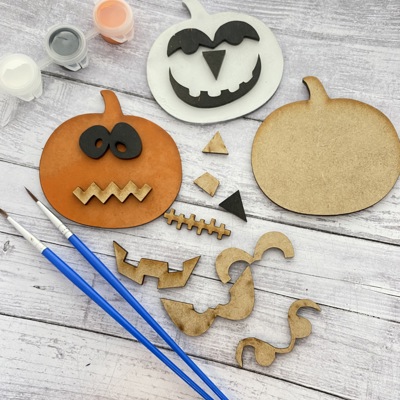 DIY mini pumpkins. Kid's Crafts. Paint Set for Kids. DIY paint set