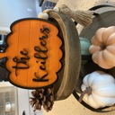 Orange Personalized Pumpkin. Fall Decor. Pumpkin Decor. Fall Pumpkin. Home Decor