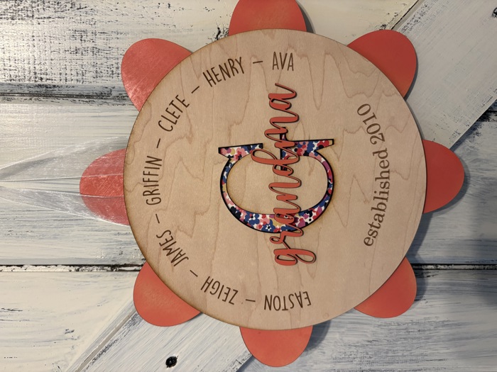Mother's Day Sign. Personalized Grandchildren Sign. Mother's Day Gift. Sign for mom. Personalized Christmas gift.