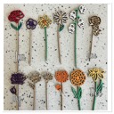 1-3 flowers Personalized Birth Flower Jar | Wooden Flowers by Month with Custom Tag 