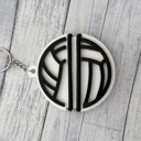 Volleyball Hair Tie Key Chains. Bag Tags. Sports Bag Tag