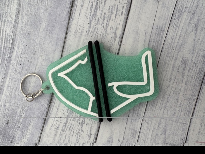 Hair Tie Key Chains. Bag Tags. Sports Bag Tag