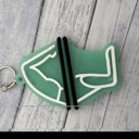 gymnastics Hair Tie Key Chains. Bag Tags. Sports Bag Tag