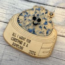 Blue Dumpling Ornaments. Squishie Ornaments. Kids Ornaments. Christmas Gift