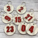 Sports Bag Tags with Personalized Number - Baseball, Basketball, Soccer, Softball, Volleyball