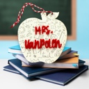  Personalized Teacher Ornament. Gift for teacher. Personalized Gift