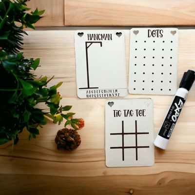 Reusable Whiteboard Games. Christmas Gift for Kids. Stocking stuffers