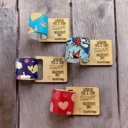  Valentines CLASS SET / Set of slap bracelets / Personalized Valentines / Kids Valentines / Gift for class / Valentine gift