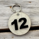  Sports Bag Tags with Personalized Number - Baseball, Basketball, Soccer, Softball, Volleyball