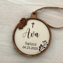  Baptism Ornament. First Communion Ornament. Baptism Gift. Personalized