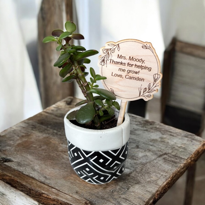 Plant Stake. Personalized Plant Stake. End of the year Teacher gift.