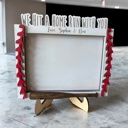 Baseball Custom baseball frame. Father's Gift. Photo Frame for Dad. Gift for him. Gift for coach.
