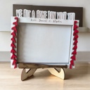  Custom baseball frame. Father's Gift. Photo Frame for Dad. Gift for him. Gift for coach.